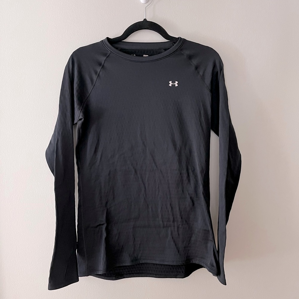 Medium Black Under Armour Fleece Base Layer 2.0